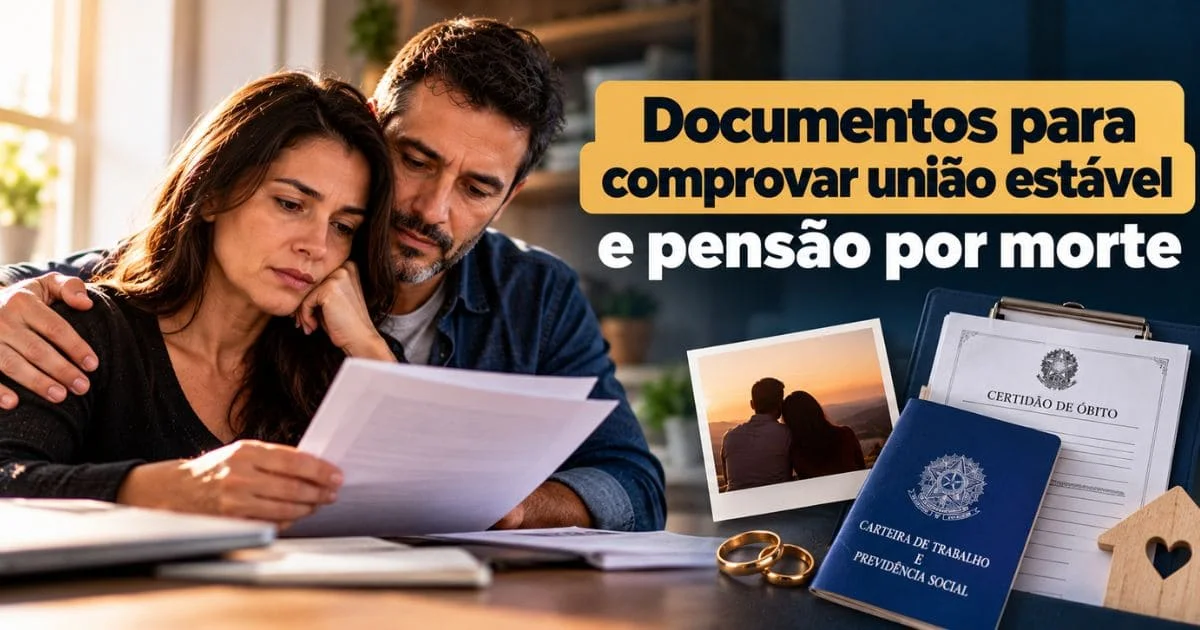 Documentos para comprovar união estável e pensão por morte