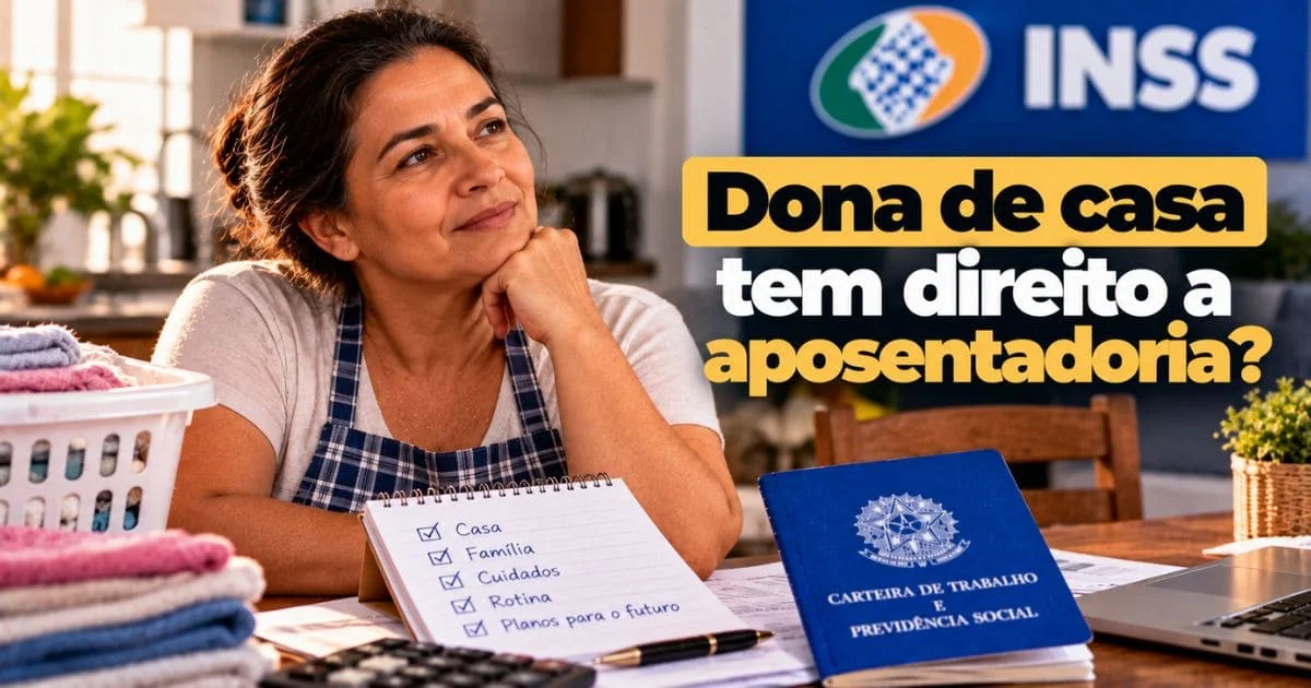 Dona de casa tem direito a aposentadoria