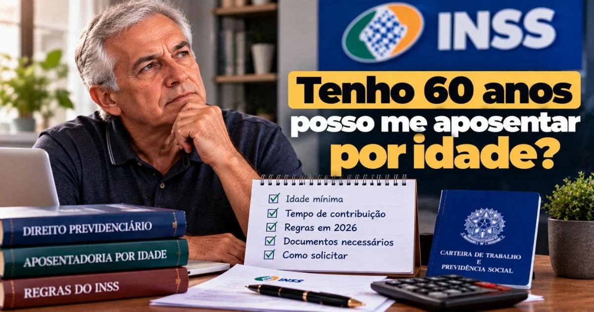 Tenho 60 anos posso me aposentar por idade