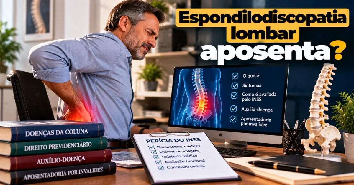 Espondilodiscopatia lombar aposenta