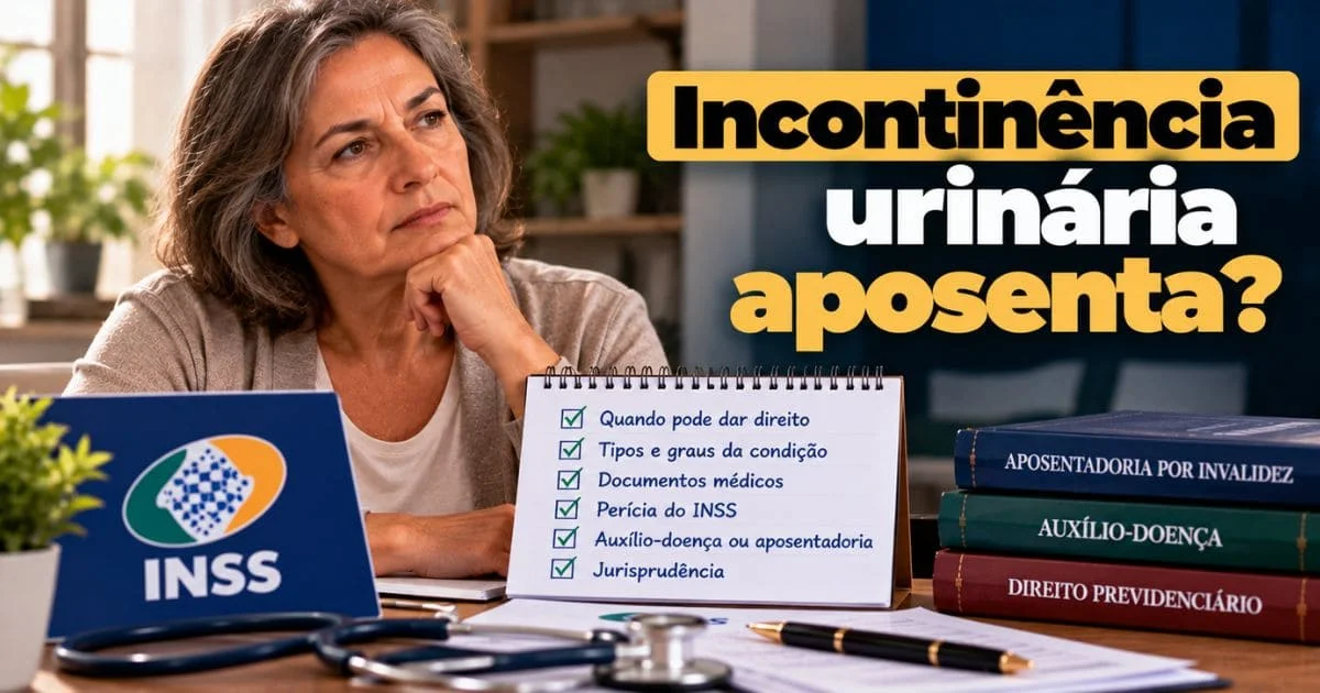 Incontinência urinária aposenta
